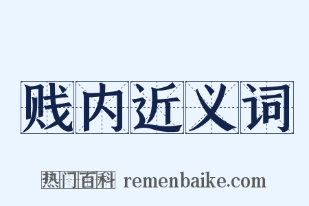 贱内近义词是什么意思的图片